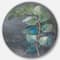 Designart - Fresh leaves II - Farmhouse Metal Circle Wall Art